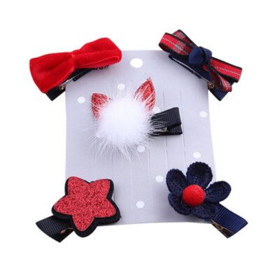 

Baby Girls Cute Cartoon Hair Clip Hairpin Toddler Kids Children Hair Accessories Headwear Hair Hoop Set