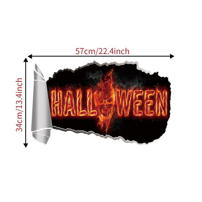

PVC Halloween Wall Sticker 3D Pumpkin Head Wall Sticker Home Decoration for Kids Room Floor Living Room Wall Decals Home Decor