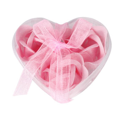 

Artificial Scented Rose Petal Bouquet Gift Box Bath Body Flower Soap Gift Wedding Party Favor 10Pcs