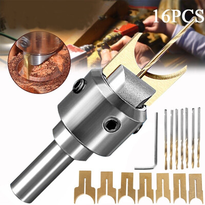 

16PCS Pattern Wood Bead Maker Beads Woodworking Tool KitMaker Beads Wooden Bead Drill Bit Milling Cutter Set