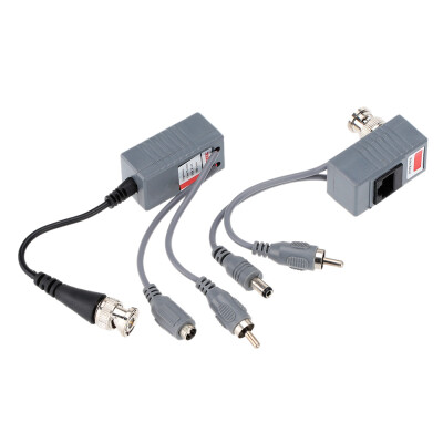 

CCTV Camera Audio Video Power Balun Transceiver BNC UTP RJ45 with Audio Video&Power over CAT55E6 Cable