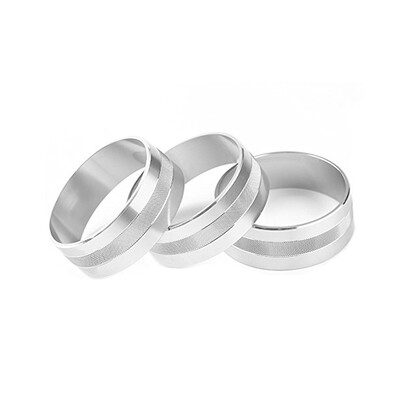 

3PCSSet Car Air Condition Button Cover Aluminum Alloy Interior Decoration Switch Ring Trim for Jeep Wrangler