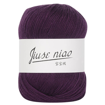 

Toponeto 1PC 50g Chunky Colorful Hand Knitting Baby Milk Cotton Crochet Knitwear Wool A