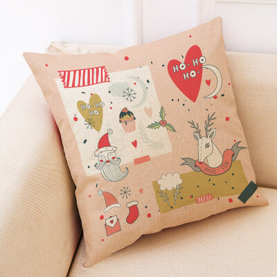 

Tailored Christmas Home Decor Cushion Cover Graffi Style Throw Pillowcase Pillow Covers