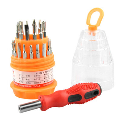 

31in 1 Multifunctional Screwdriver Tool Set Package Removal Tool Tweezers hand tools kit with Storage Box for household outdoor re