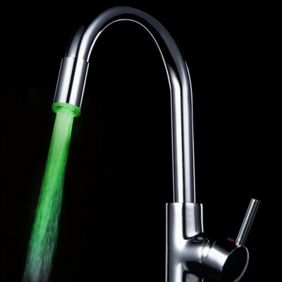 

〖Follure〗Temperature Sensor 7 Color Kitchen Water Tap Faucet Glow Shower LED Light