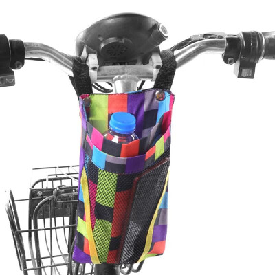 

Bike Handle Bar Bag Bicycle Front Frame Phone Pouch Storage Basket Bike Front Bottle Holder