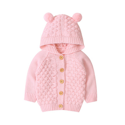 

Baby Girls Outerwear Coats New Cute Cartoon Bear Cotton Knit Cardigan Kids Clothes Baby Boys Knitted Coat Girl Boy Clothes