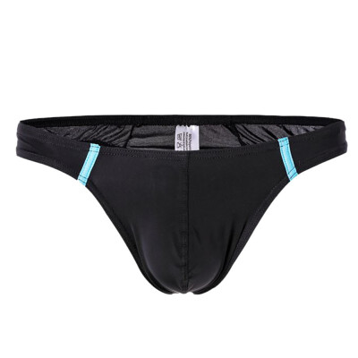 

Ice Silk Translucent Low Waist Thong Comfortable Breathable Solid Color Mens Thong Underwear