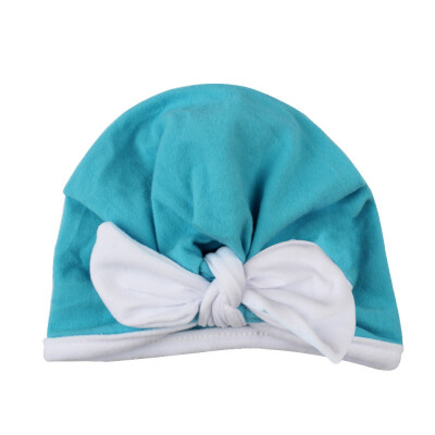 

Newborn Baby Girl Boy Soft Cute Rabbit Ears Turban Knot Hospital Hats Toddler Solid Caps Headwear 03T