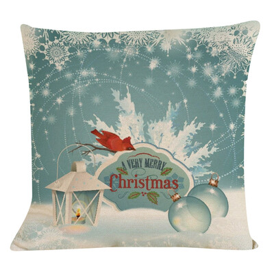

Tailored New Christmas Cotton Linen Pillow Case Sofa Cushion Cover Home Decor