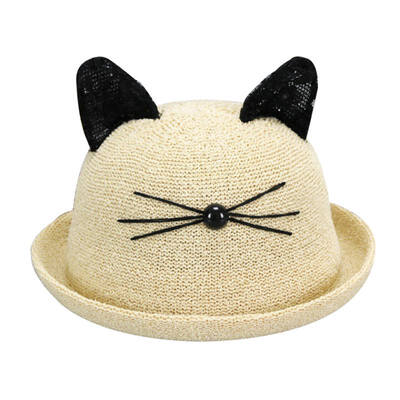 

Fashion Cute Cartoon Cat Baby Boys Girls Hat Soft Sun Cap Baby Summer Hats Newborn Baby Boy Caps