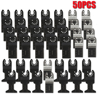 

50pcs Wood Mix Saw Blades Oscillating Carbon Steel Cutter for Fein Dremel Oscillating Multimaster Multi Tool