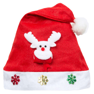 

Kid Adult Cheer Christmas Hat Children Santa Claus Reindeer Snowman Cute Cap Party Festival Decoration