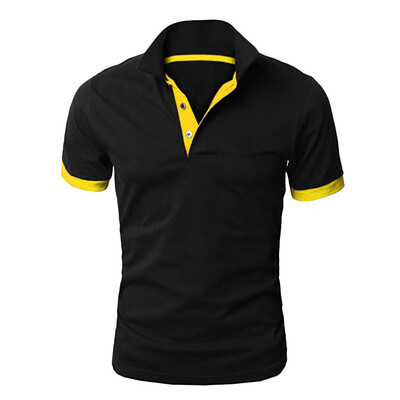 

Toponeto Fashion Mens Patchwork Shirt Double Color T-Shirts Top Blouses