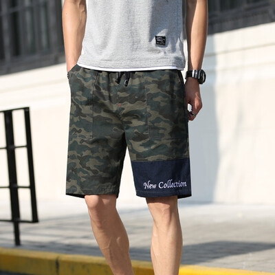 

Tailored Mens New Summer Casual Loose Patchwork Camouflage Printing Beach Shorts Pants