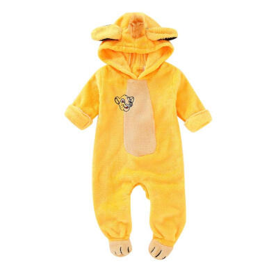 

Autumn Baby Girl Boy Casual Hoodie Romper Infant Cartoon Print Long Sleeve Children Bodysuit Jumpsuit Outfits 0-24M