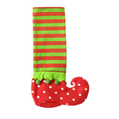 

Christmas Decoration Supplies Exotic Clown Boots Stocking Wine Bottle Cover Kitchen Home Decor Beer Cover