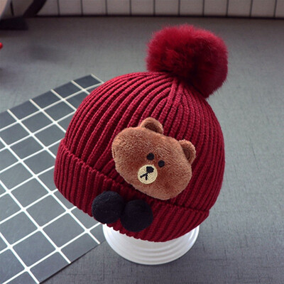 

Winter Baby Knitting Hats Warm Newborn Photography Props Hat Knitted Caps Lovely Baby Accessories Beanie Cute Cap