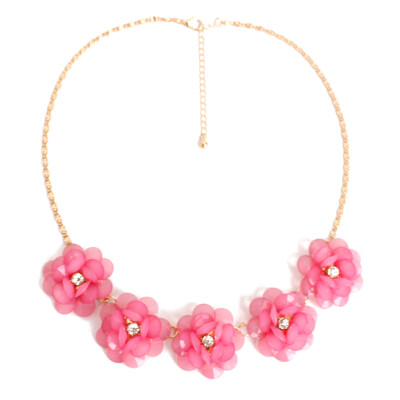 

summer fashion flowers so beautiful New Korean fashion short necklace women sweet&rich