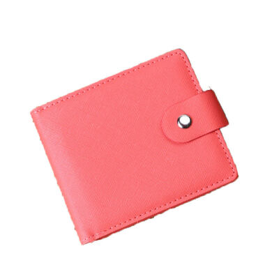 

Women Fashion Bifold Faux Leather Cash Holder Coin Change Purse Short Wallet