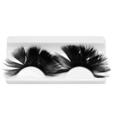 

1 Pair 3D Natural Colorful Feather Stage Makeup Fake Eyelashes Long Exaggeration Stage False Eye Lashes Extension Tools