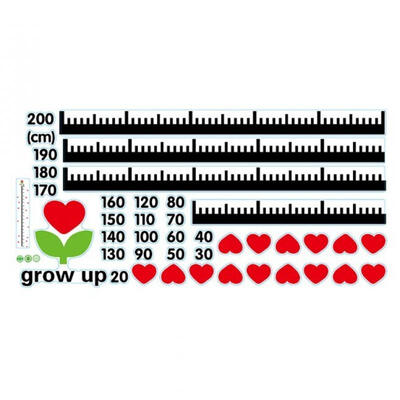 

Undersea Animals Height Measurement Wall Sticker Growth Chart for Kids Children Bedroom Home Decor Cartoon Wall Art