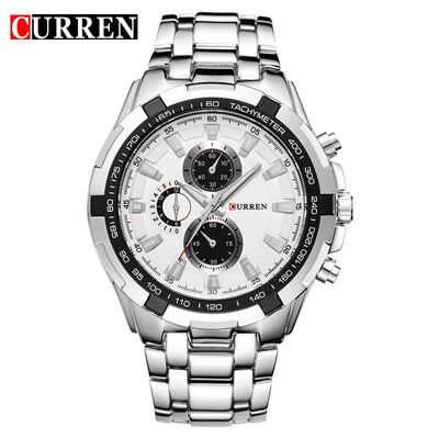 

Luxury Stainless Steel Watch Men Business Casual &Fashion Quartz Watches Waterproof Relogio Male Wristwatch