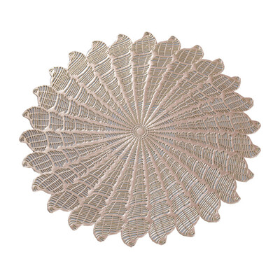 

Kitchen Portable Elegant Durable High-quality Round Shape Concise Solid Color Western Restaurant Placemat Milk Coffee Cup Mat