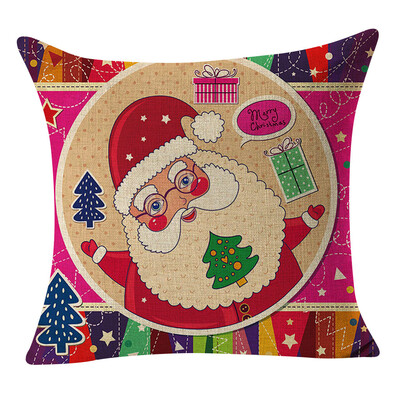 

Tailored Christmas Pillow Cover Linen Pillowcases Decorative Home Decoration 45x45cm