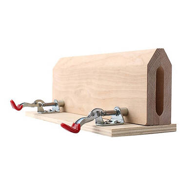 

Horizontal Hand-stitched Wooden Leathercraft Clamp DIY Hand-Sewn Belt Wood Leather Craft Clip