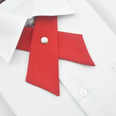 

8 Colors Boys Girls Adjustable Criss-Cross Tie School Uniform Neck Tie Cross Tie