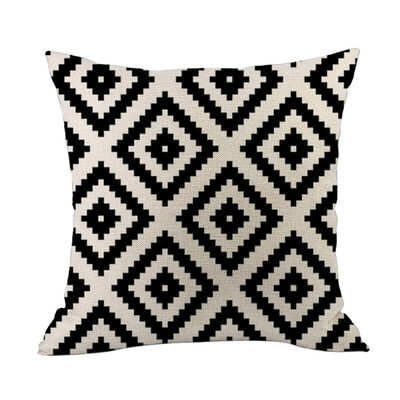 

JPGIF 2019 New Geometric Linen Pillowcase Sofa Throwing Pad Set Home Decoration