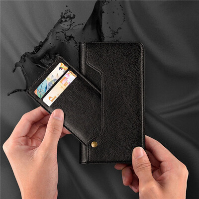 

Wallet Cases For iPhone 6 Plus Phone Case Luxury Leather Detachable New Multifunction Mini With Card Pocket