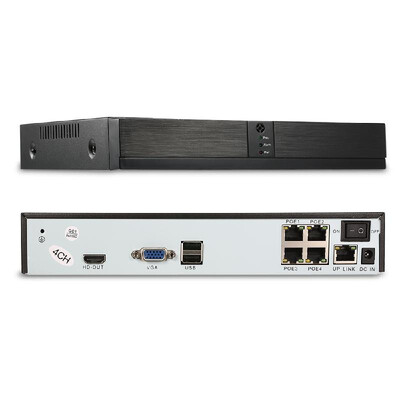

4CH Channel Full HD 1080P POE NVR Network Video Recorder Support Onvif CCTV Security Surveillance System Hard Drive Not Included