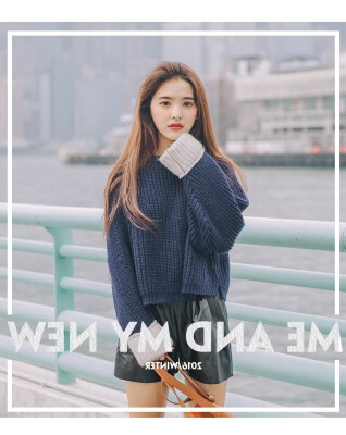 

Korean version of sweater girl in autumn&winter 2018