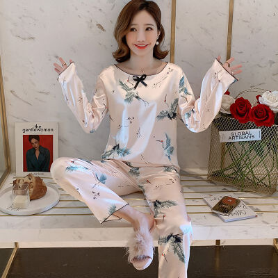 

Fashion Women Lingerie Set Cute Print Large Size Casual Set Home Service Casual Korean Princess Two-piece Pajama Set