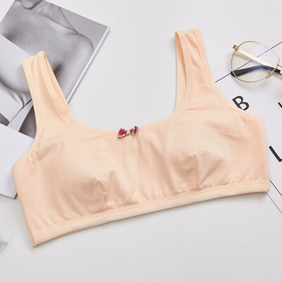 

New Teenage Young Girls Bra Cotton Underclothes Bra for Girl Underwear Wireless Small Training Bra for Teens 8-18T