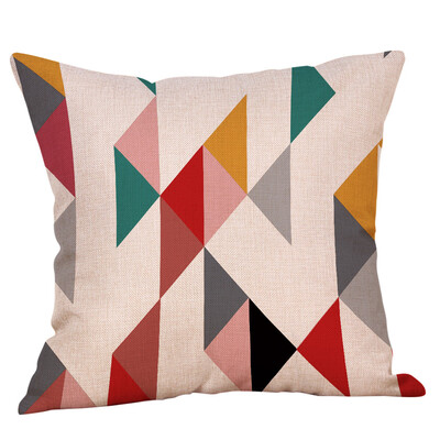 

〖Follure〗Geometric Printed Cotton Linen Throw Pillow Cases Sofa Cushion Cover Home Decor