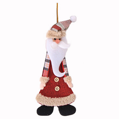 

Creative Christmas Decoration Santa Snowman Small Doll Xmas Tree Orname Kid Gift