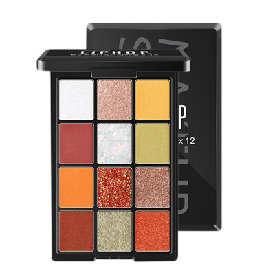 

New Arrival 12 Color Shimmer Eye Shadow Palette Makeup Tools Professional Eyeshadow Palette Waterproof Powder