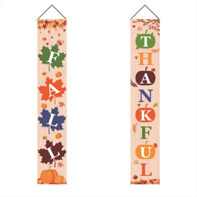 

Thanksgiving Porch Sign Door Hanging Banner Flag Welcome Quote Decoration For Yard Indoor Outdoor Party Home Decor