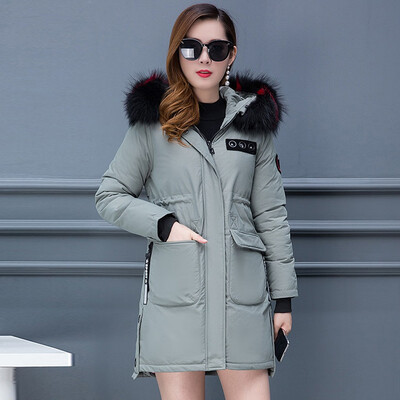 

Toponeto Fashion Women Outerwear Long Sleeve Zipper Tops Hooded Button Cotton-padded Coat
