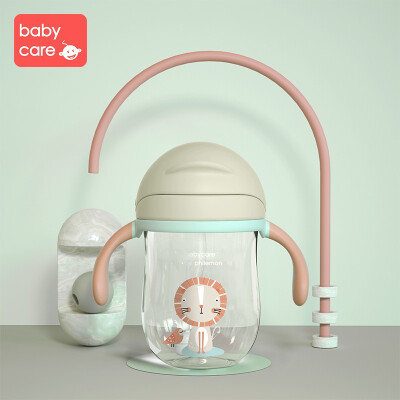 

Babycare Baby Water Bottle Infant Feeding Cartoon Gravity Ball Cup Flip Lid Leak Proof Training Handle Straw Drink Bottle 360ML