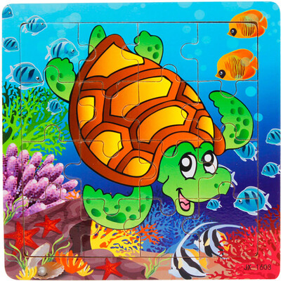 

Gotoamei Wooden Puzzle Educational Developmental Baby Kids Training Toy