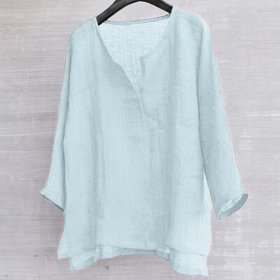 

Toponeto Mens Brief Breathable Comfy Solid Color Long Sleeve Loose Casual T shirt Blouse