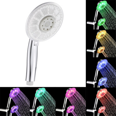 

〖Follure〗Colorful Head Home Bathroom 7 Colors Changing LED Shower Faucet Water Glow Light