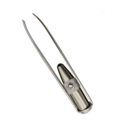 

LED Eyebrow Tweezer with 3 Button Batteries Eyelash Hair Remover Tools Stainless Steel Eyebrow Tweezers Clipper