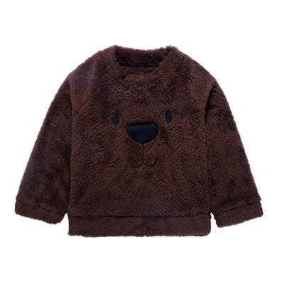 

Cartoon Bear Embroidery Coat Children Baby Sweaters Clothes Kid Boys Girls Warm Pullover Blouse Long Sleeve