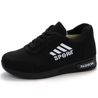 

2019 New Women fashion Breathable spring flock flats lace up woman shoes sneakers woman tenis feminino casual shoes B21